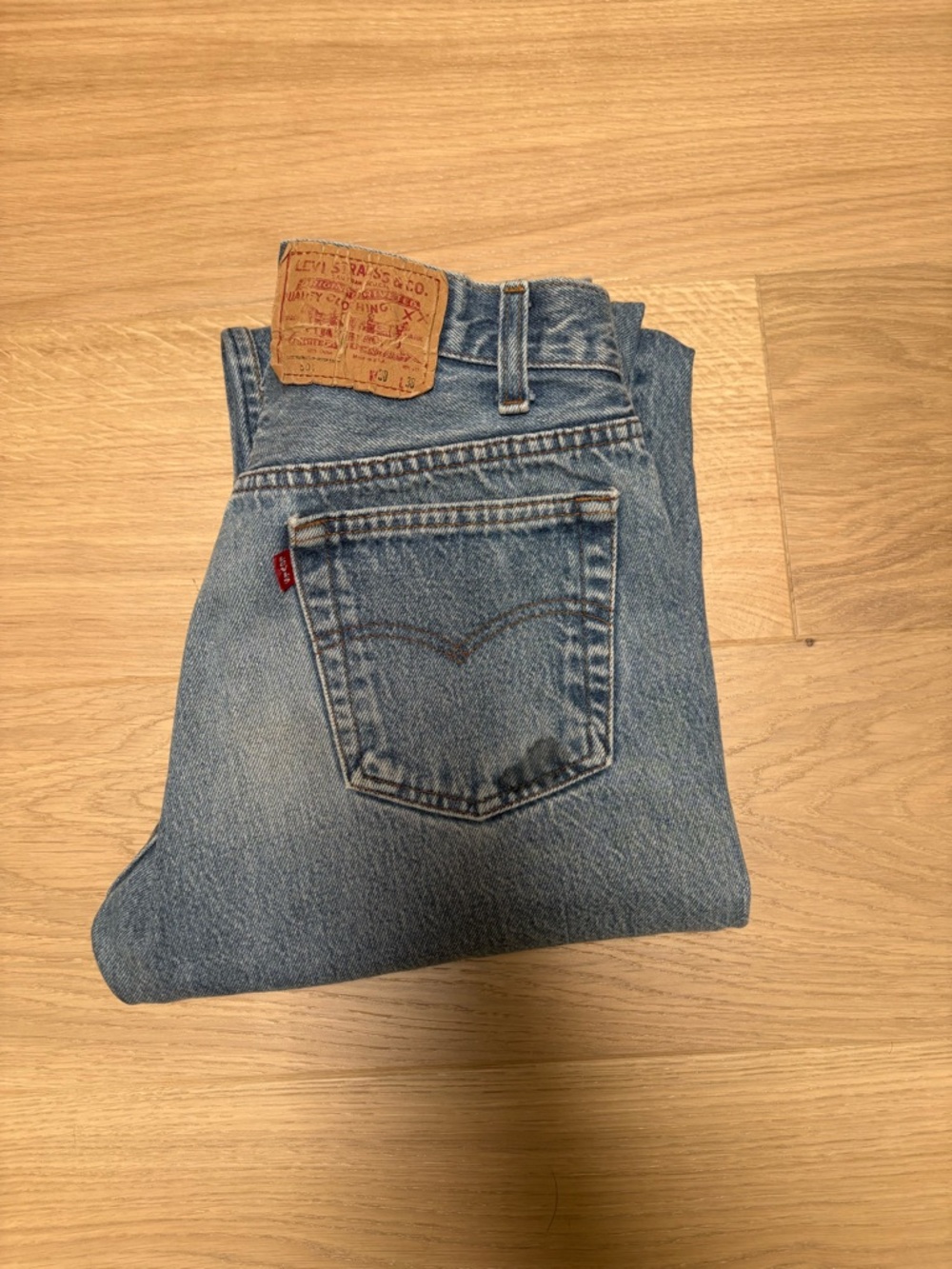 Vintage Levi’s 501 USA made jeans.